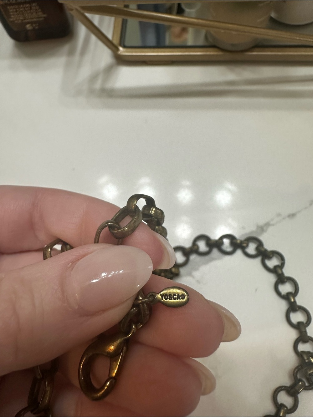 Gerard Yosca vintage 2 tone Chain Necklace